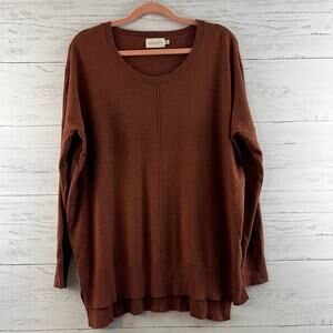 Dreamers Brown Pullover Long Sleeve Sweater Size S/M